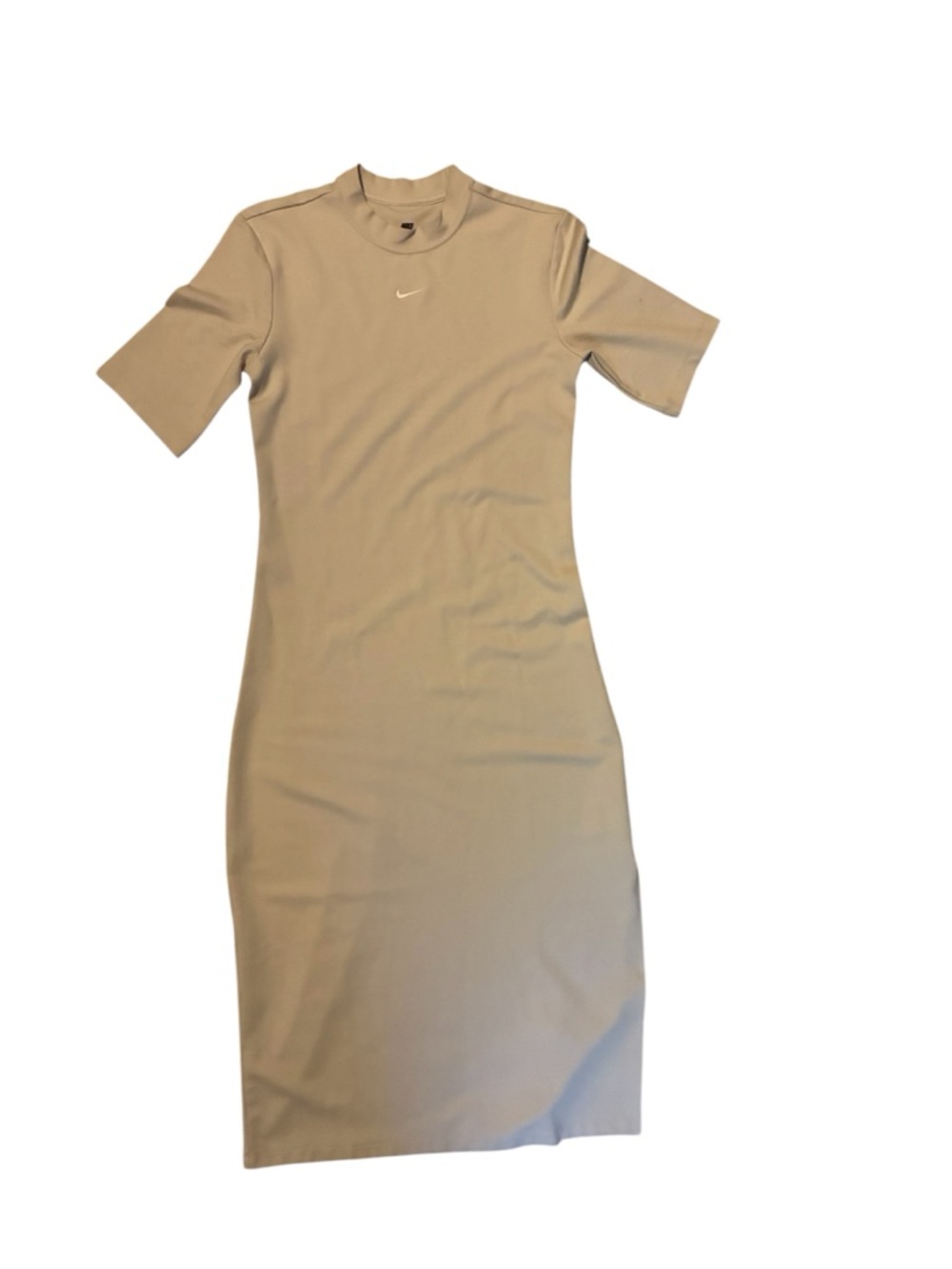 Nike Beige Midi Dress with Small Swoosh